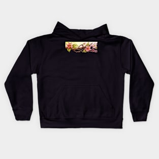 flowering tree branch Kids Hoodie